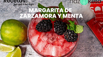 Receta de Margarita Baja en Carbohidratos con Zarzamora y Menta