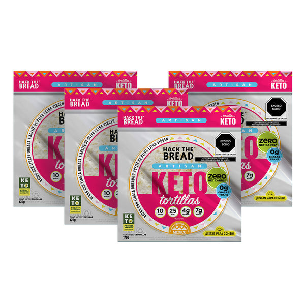 pack de tortillas keto de 4