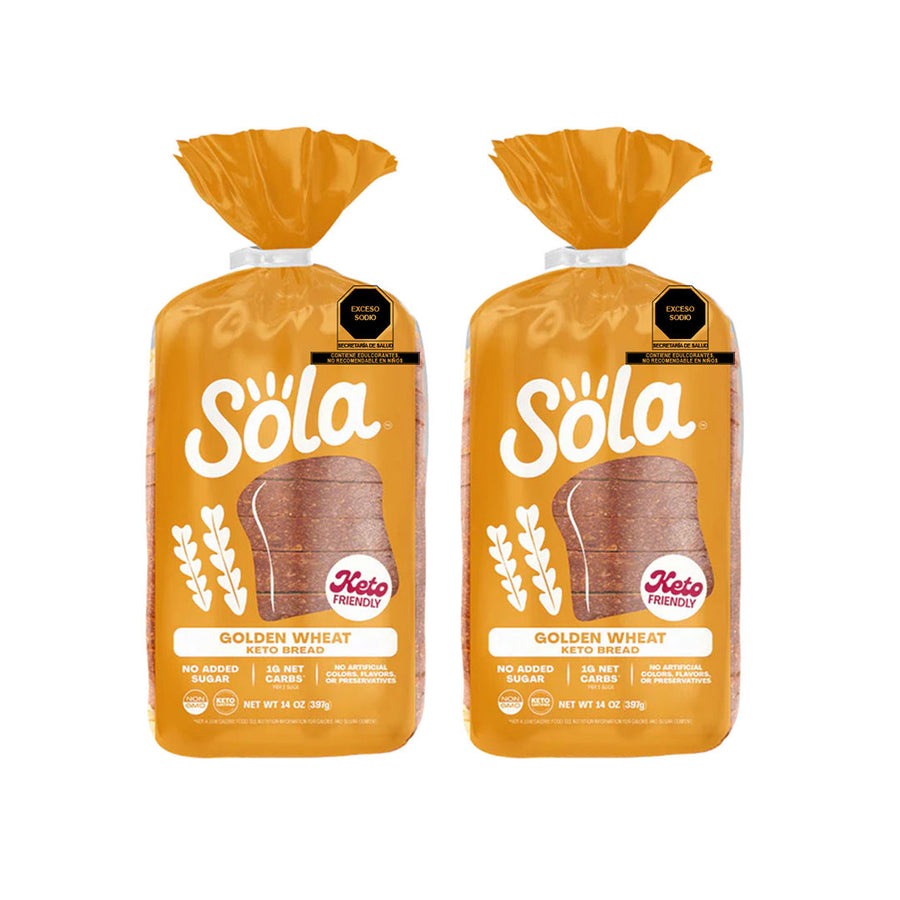 Keto-brood, geen toegevoegde suikers, SOLA gouden tarwesmaak